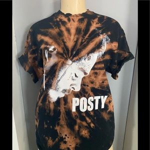 Women’s Post Malone Oversize Bleach Tiedyed Shirt